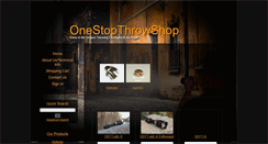 Desktop Screenshot of onestopthrowshop.com