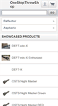 Mobile Screenshot of onestopthrowshop.com