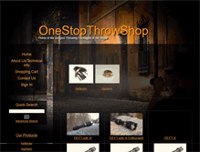 Tablet Screenshot of onestopthrowshop.com